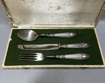 Antique/Vintage Cutlery Sterling Silver .833 Portuguese - New Art - Art Deco - Art Noveau