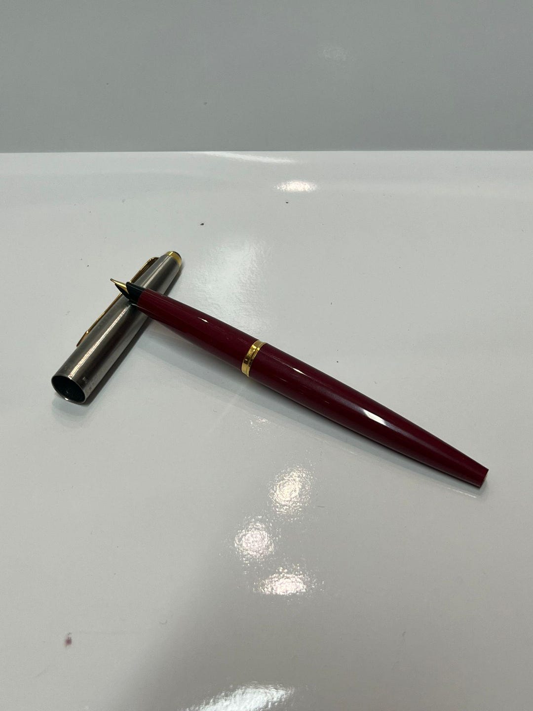 Vintage Parker 45 Red - Fountain Pen - Made in UK - Etsy UK