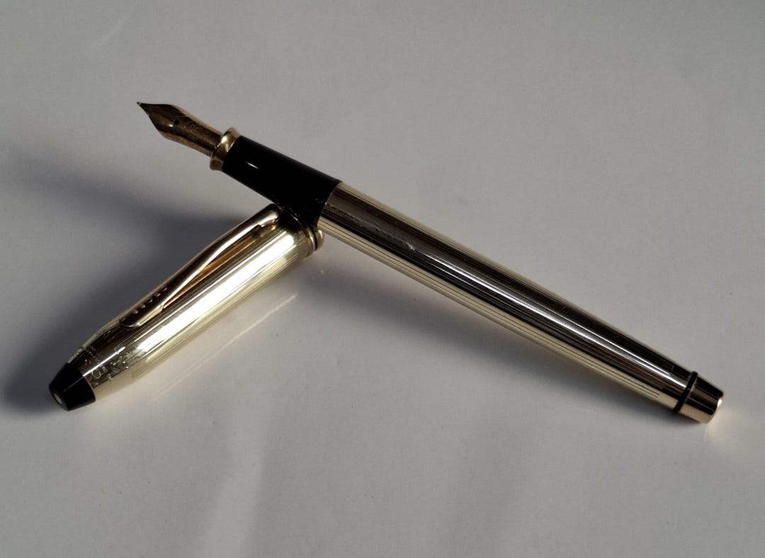 Stylo Bille Cross Townsend Plaqué Or 10k - Made In USA - Neuf Sans Emballage D'origine