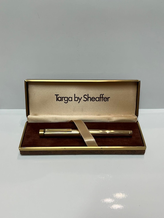 Sheaffer Targa 万年筆 ゴールド Vintage Targa by Sheaffer 1005 Gold Electoplated Fountain Pen 14K