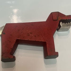 Vintage Notenkraker - Hond - Metaal - Art Deco