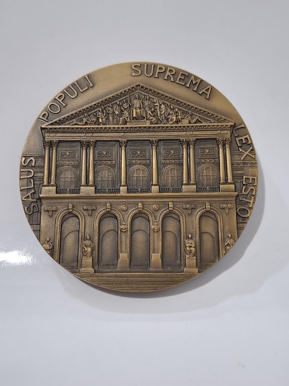 Vintage Bronze Medal By Cabral Antunes Assembleia Da República