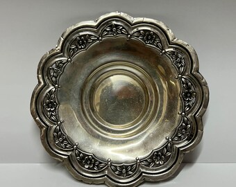 Antique Sterling Silver Tray - Art Nouveau - Art Deco - Sterling Silver Portuguese .833