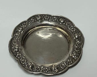 Antique Sterling Silver Tray - Art Nouveau - Art Deco - Sterling Silver Portuguese .833