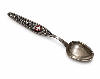 Vintage Souvenir Spoon in sterling silver .800 - Switzerland