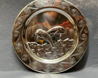 Antique Sterling Silver Tray - Art Nouveau - Art Deco - Sterling Silver Portuguese .833