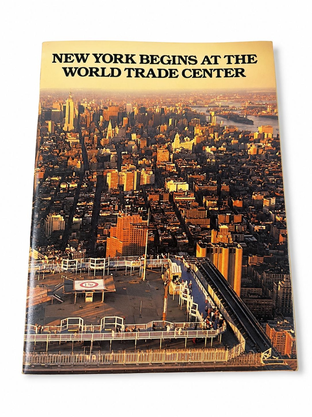 1986年製 WTCツインタワー 電飾パネル Vintage World Trade Center New York - Twin Towers Brochure - 1986