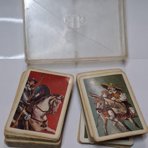 Naipes Vintage Doble Fournier Vitoria España Decoración Don Quijote