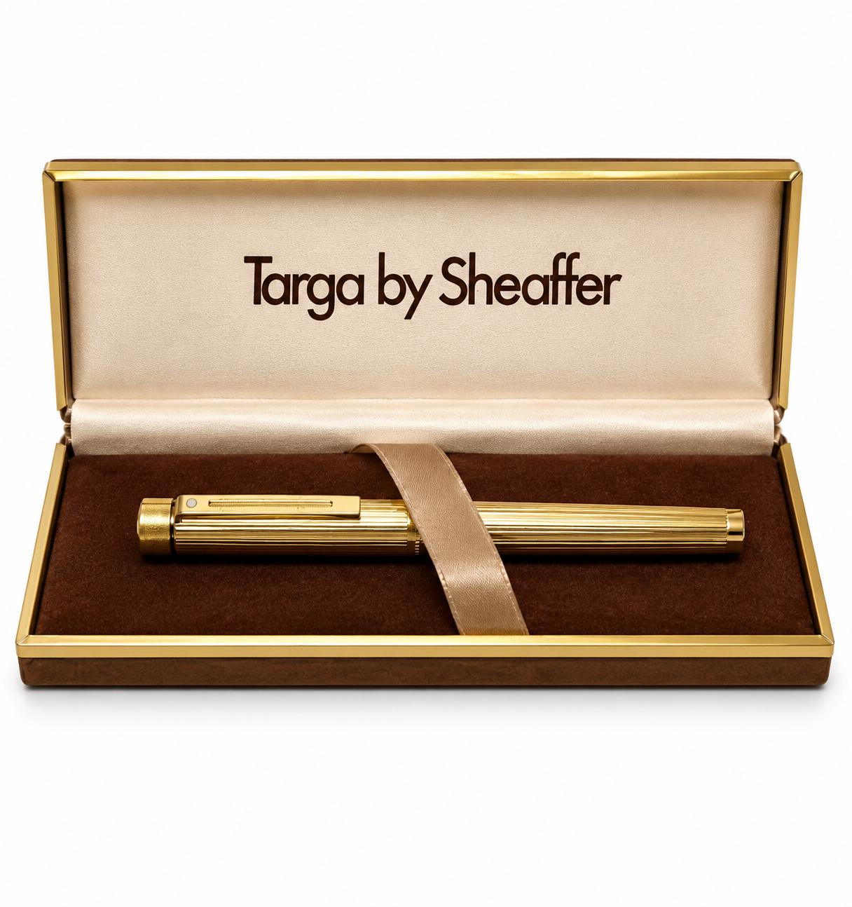 Vintage Targa by Sheaffer 1005 Gold Electoplated Fountain Pen 14K