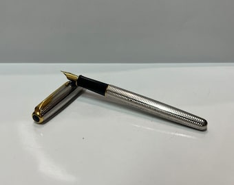 Parker Sonnet Cisele Fountain Pen Sterling Silver 18k 750 NIB - Etsy