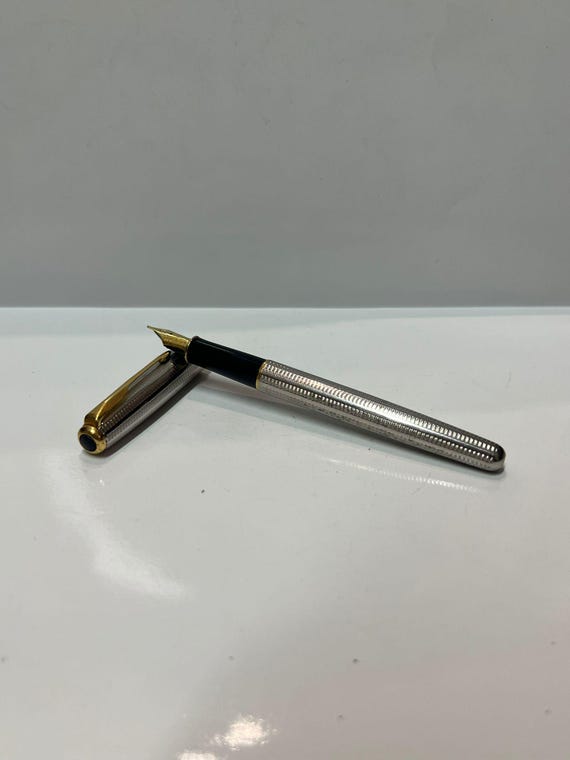 Vintage Parker Sonnet Silver - Nib 18k - Fountain Pen - Etsy