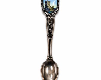 Vintage Souvenir Spoon in .800 sterling silver - Lisbon