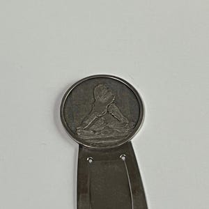 Abrecartas antiguo/vintage L'etude Marcapáginas plateado