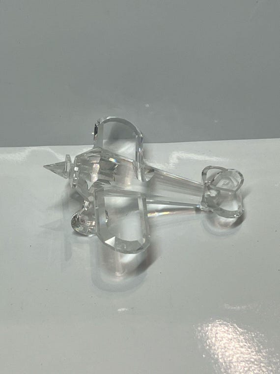 ヴィンテージ ボックス入り スワロフスキー クリスタル 飛行機