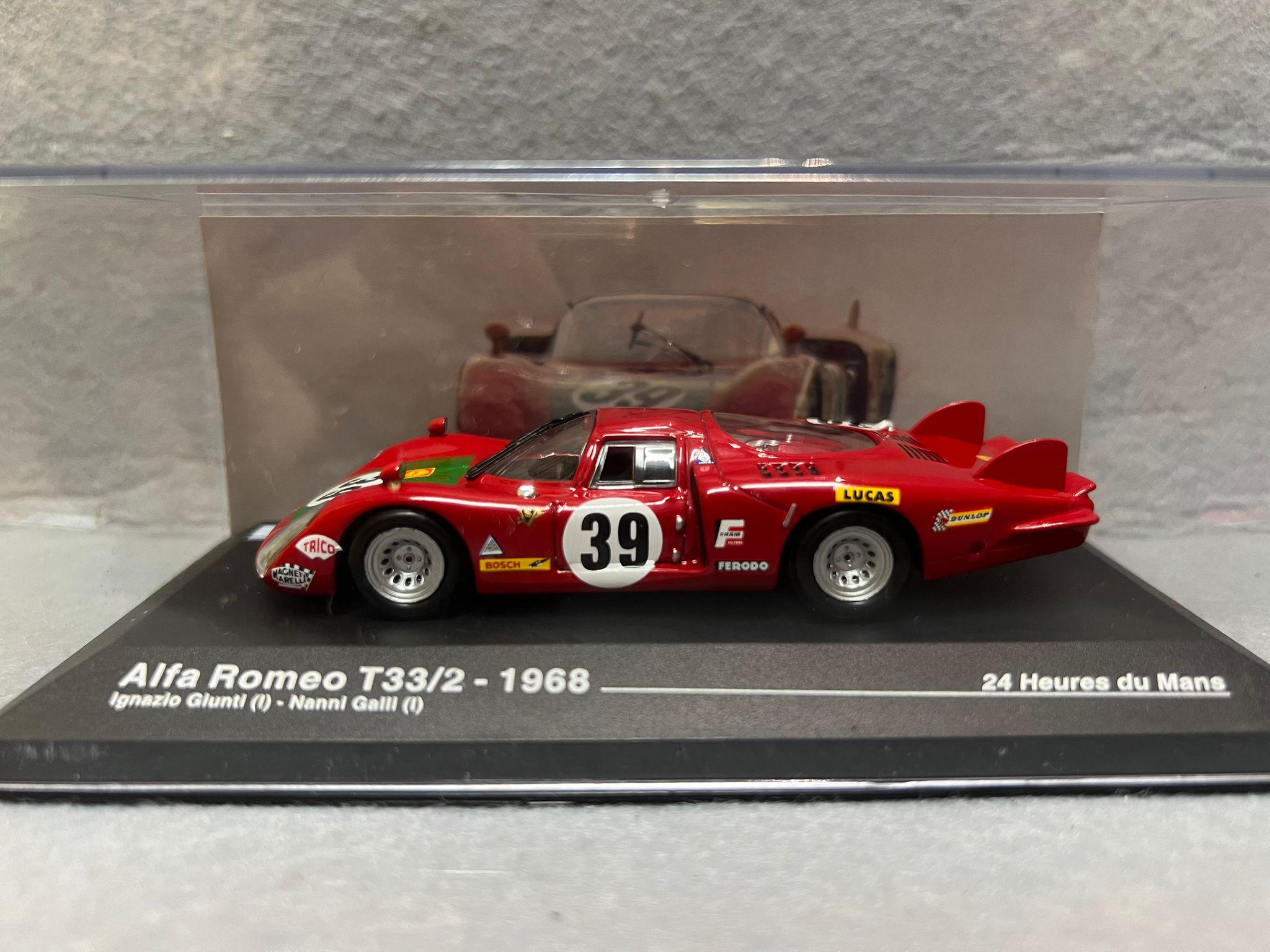 Alfa Romeo T33/2 N°38 - 24H Du Mans 1968 - Best 1/43 - Miniature Rare (Italie)