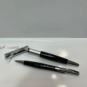 Penna stilografica e penna a sfera tedesca Rotring con sistema APC, vintage, custodia in pelle