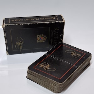 Vintage Playing Cards Raffles Special Virginia Decoration Raffles 100's