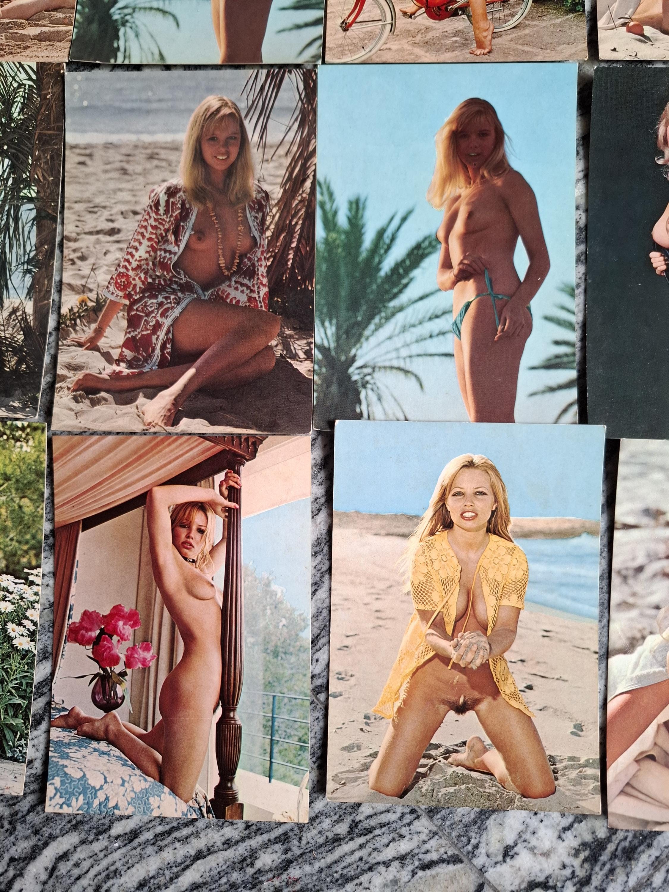 Vintage 15 Postcards Pin up Nude Women - Etsy