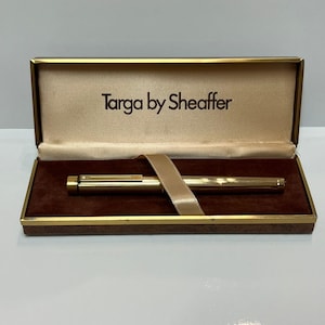 Vintage Targa By Sheaffer 1005 Gold Electoplated Fountain Pen 14K - Made in USA