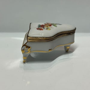 Vintage Limoges Box Trinket Porcelain - Piano