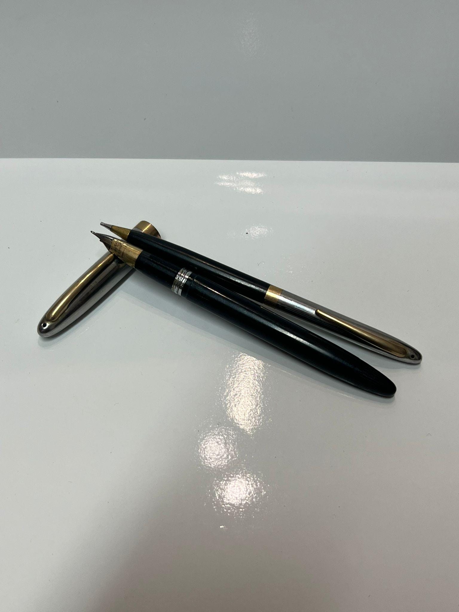 SHEAFFER シェーファー 万年筆 スノーケル ブラック×シルバー Sheaffer snorkel - Etsy 日本