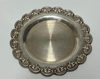 Antique Sterling Silver Tray - Art Nouveau - Art Deco - Sterling Silver Portuguese .833