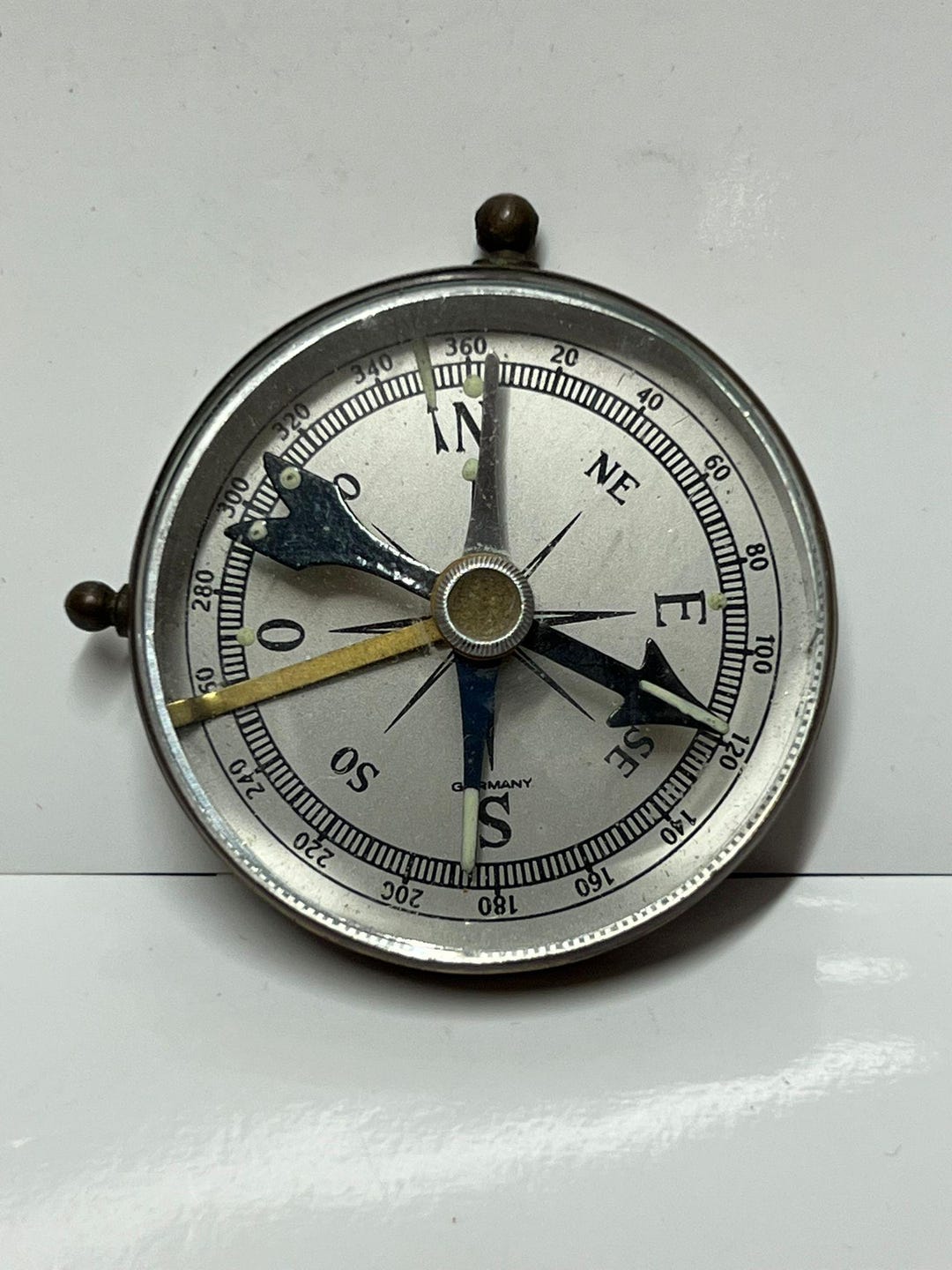 German Compas Ruler Antique/vintage German Pocket Compass - Etsy