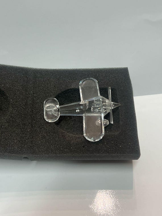 ヴィンテージ ボックス入り スワロフスキー クリスタル 飛行機