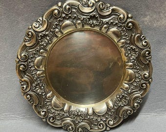 Antique Sterling Silver Tray - Art Nouveau - Art Deco - Sterling Silver Portuguese .833