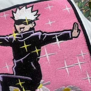 Custom Jujutsu Kaisen  Hoodie , Gojo Satoru Embroidered Sweatshirt - Anime Streetwear Gift Otaku & JJK Fans