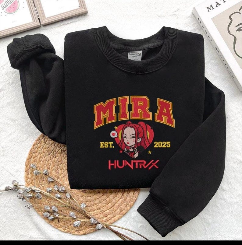 Ensemble Hoodie + Pantalon Huntrix K-Pop - Style Streetwear Anime Pour Filles, Ados - 7