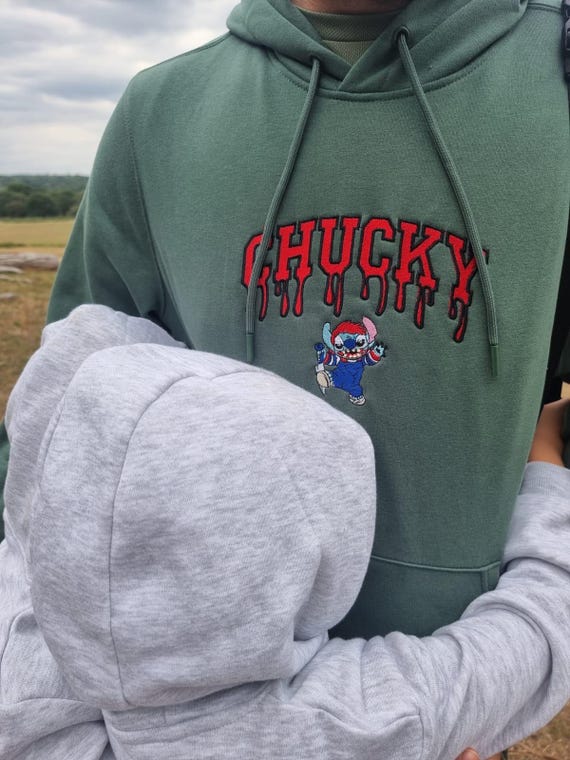 Embroiderd Halloween spooky Hoodie cute  Halloween alternative fashion