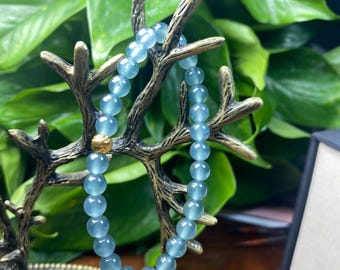 Grade A Superior quality Jade Maya Jade bracelet with 24K Gold