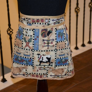 Country Cooking Unisex Apron Waiter/ Waist/ Vendor Apron/ Housewarming Gift/ Birthday Gift/ kitchen Decor/ Gift for Mom