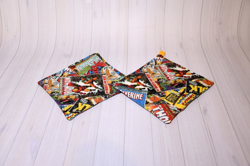 Avengers Pot Holder Set Christmas Kitchen Home Decor Housewarming Wedding Gift Boyfriend Girlfriend Gift Hostess Cooking Gift