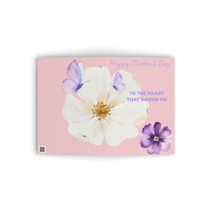 Muttertagsgrußkarten - Blumenmuster, innen leer, alles Gute zum Geburtstag, Dankeschön, denke an Sie, Beileidskarte