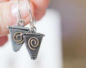 Handmade Sterling Silver Dangle Earrings Gifts For Her