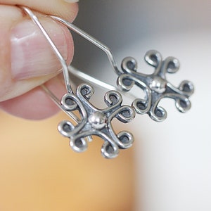 Handmade Sterling Silver Dangle Earrings Gifts For Her