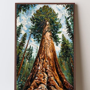 Giant Sequoia Wall Art, Sequoia National Park Decor, Congress Trail Hike