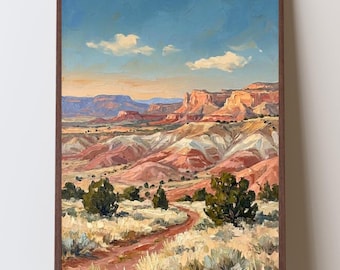 Ghost Ranch New Mexico Art Print, High Desert Landscape, Southwest Wall Art