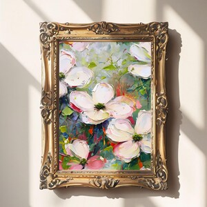 Flowering Dogwood Wall Art – Eco Friendly Gift for Nature Lovers | Virginia Tree & North Carolina Flower | Botanical Nursery Print