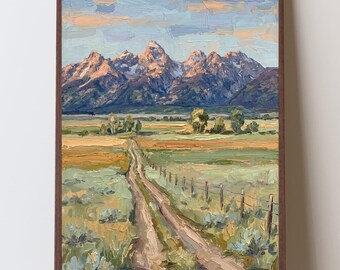 Idaho Tetons Art Print, Teton Valley Wall Art, Driggs Idaho Home Decor, Idaho Closing Gift