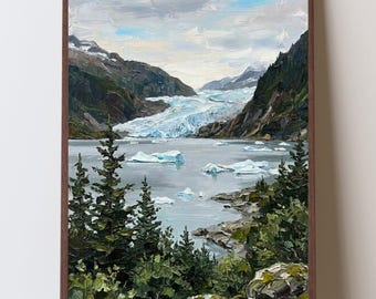 Mendenhall Glacier Alaska Wall Art, Juneau Alaska Print, Alaska Cruise Travel Gift, Glacier Landscape Artwork