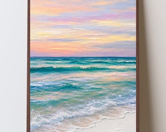 Gulf Shores Alabama Beach Wall Art, White Sand Coastal Decor, Emerald Gulf Ocean Print, Alabama Beach House Artwork, Gulf Coast Sunrise