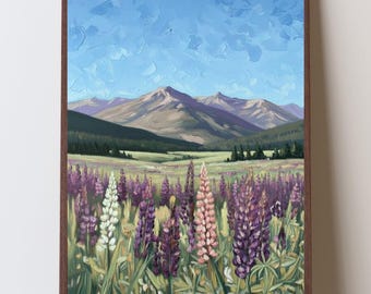 Lupines Blossom in Sugar Hill New Hampshire - Spring Wall Art