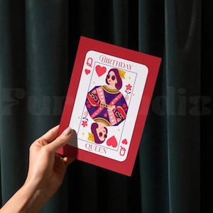 Birthday Queen Card Set, Happy Birthday Bestie Digital Card, Best Friend Printable Birthday Card, Girl Bestie Bday, Friendship Card Download