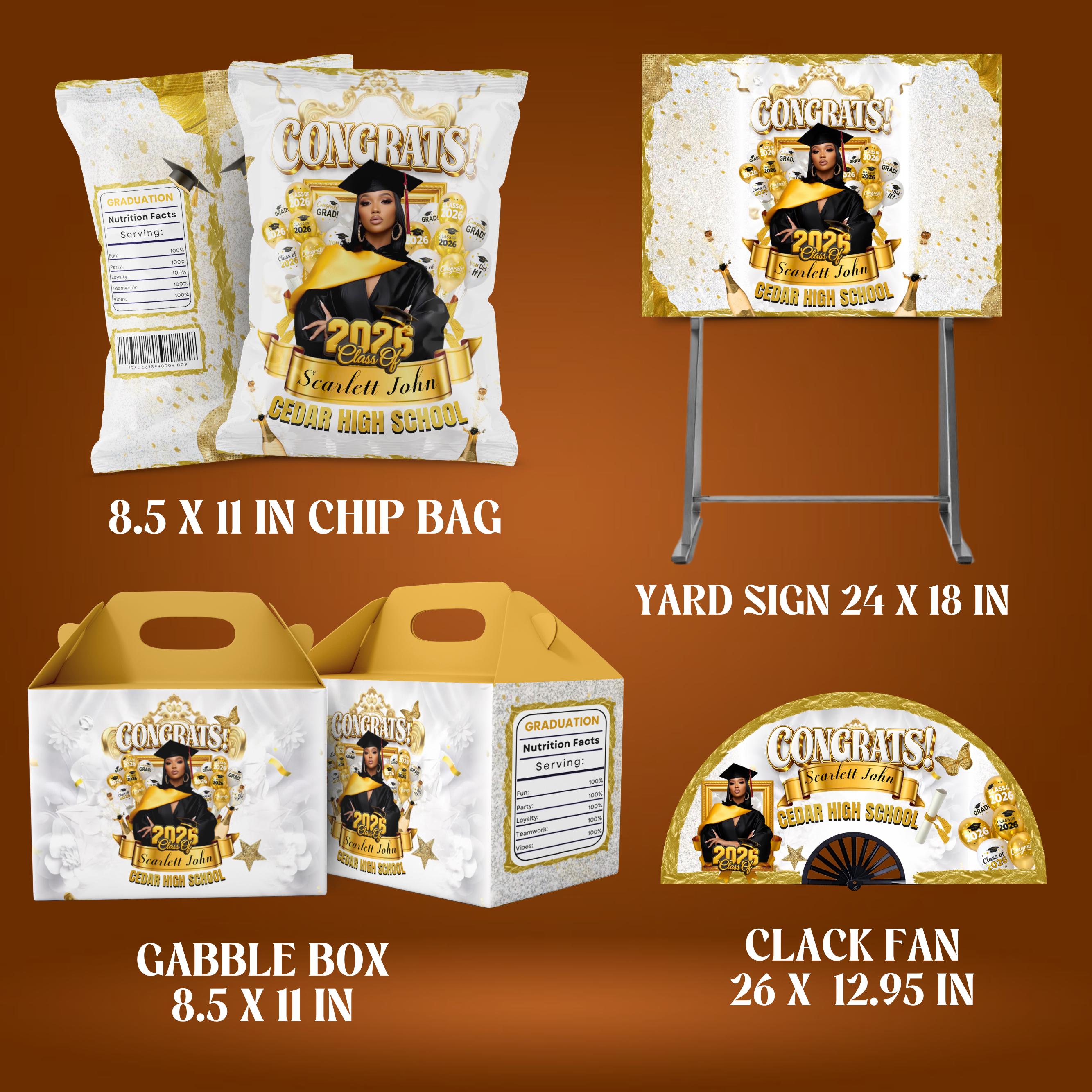 Graduation Party Favor Bundle, Class of 2026 Treat Bundle, Graduation ...