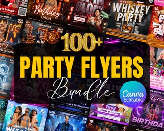 Party Flyers Bundle, Club Party Flyers, Night Club Flyers, Freaknik Party Flyer, Birthday Event Flyer Sunday Hangover Party Flyer Pool Party