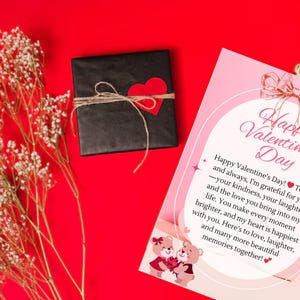 Carte de Saint-Valentin personnalisée : voeux sincères personnalisés pour vos proches | Parfait pour lui, elle et les couples | Message d'amour unique