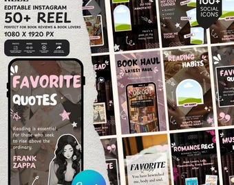 Bookstagram Reels Bundle: Elevate Your Author Marketing with Stunning Templates for Instagram